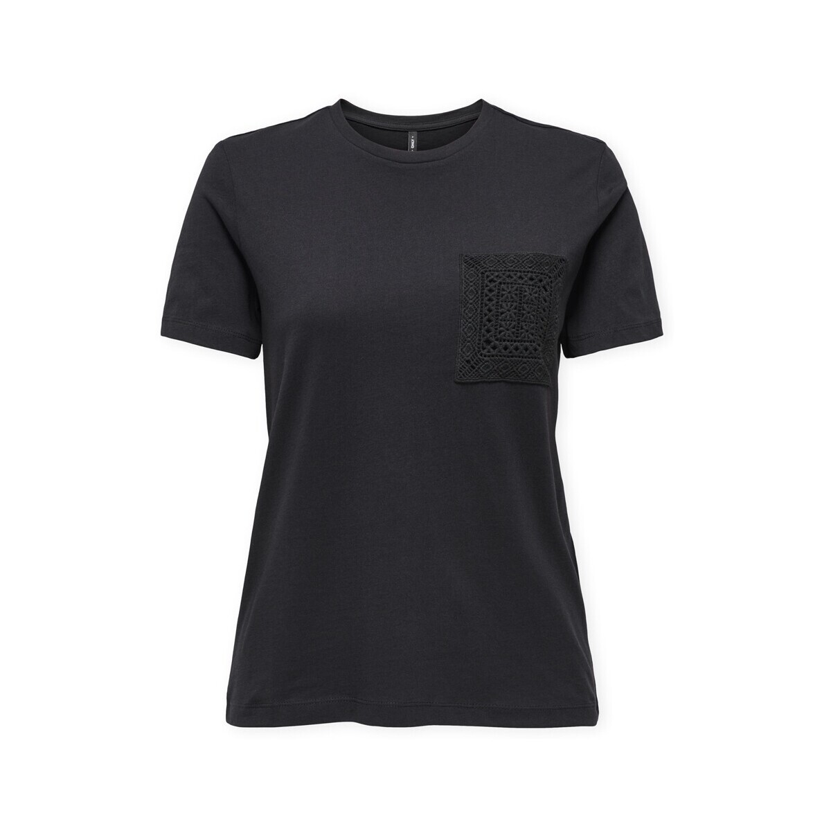 Only  Top Enja Life Pocket - Black  Černá