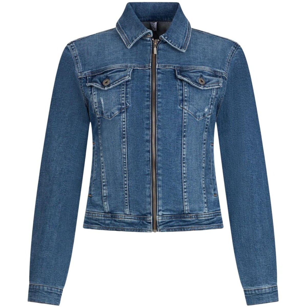Liu Jo  ECS GIUBBINO RIDER ZIP UA6176 DS057  Modrá