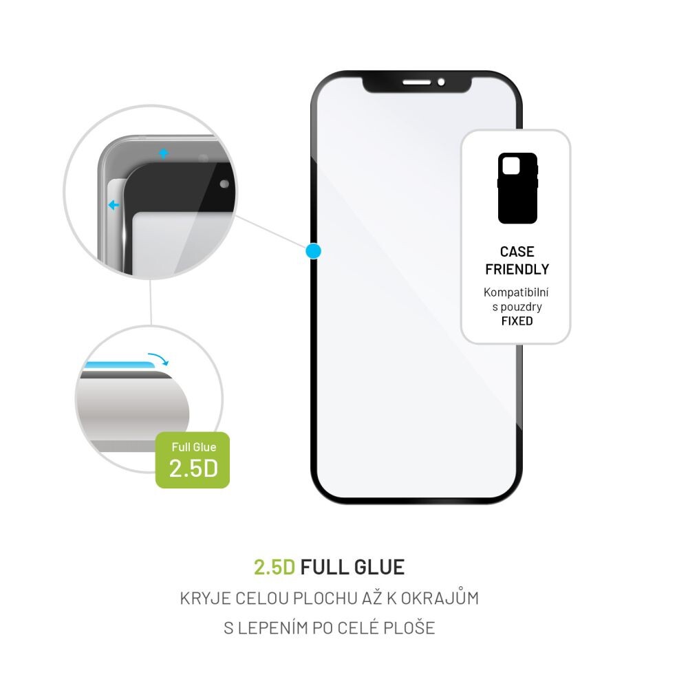Tvrzené sklo FIXED Full-Cover pro Samsung Galaxy A06s, černá