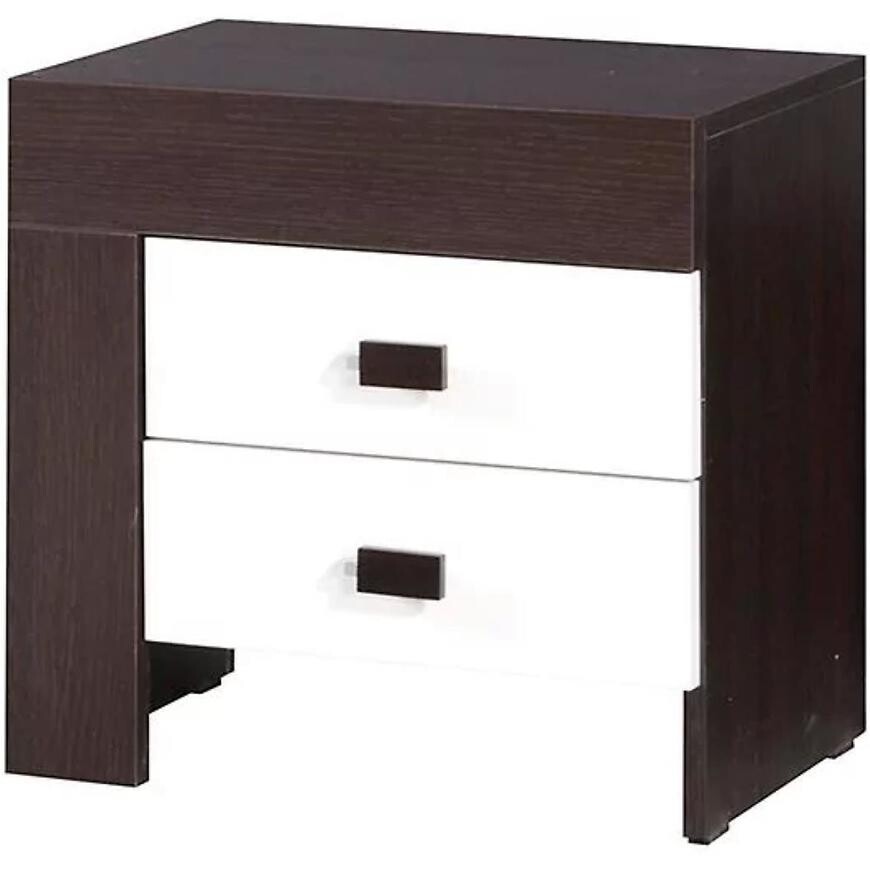 Noční Stolek Cezar 50 cm Milano/Bílý, Levý