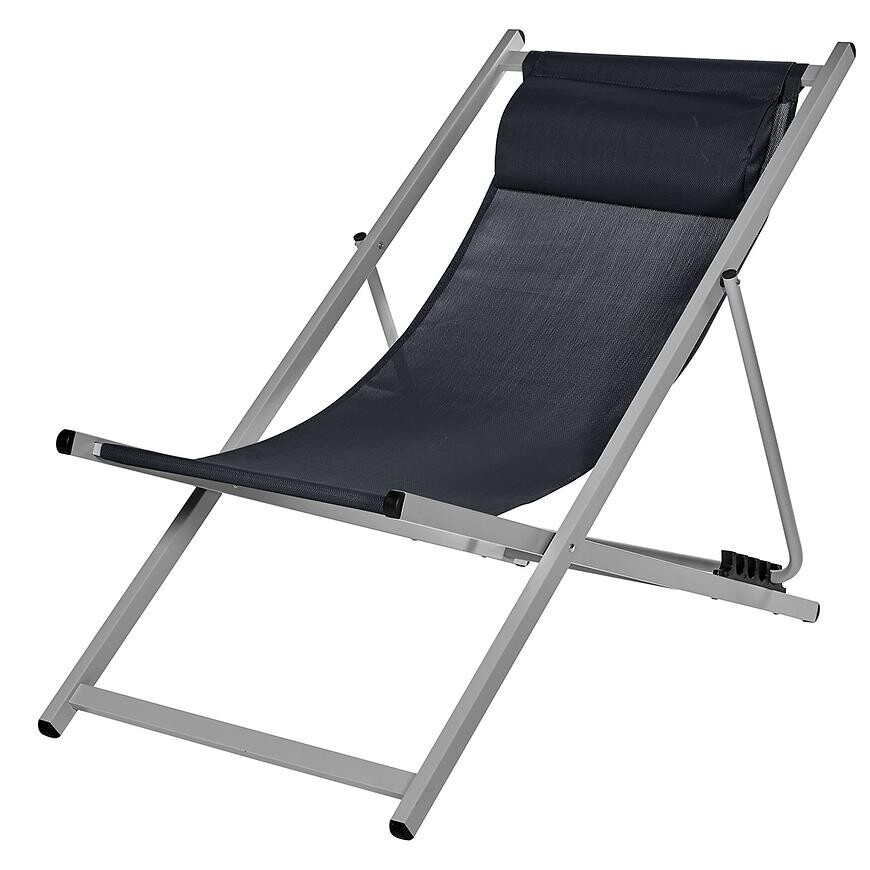 Zahradní lehátko Oasi black