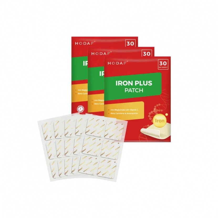 Transdermální náplast s vitaminem C a astaxanthinem pro energii a krevní oběh 30 ks - bílá