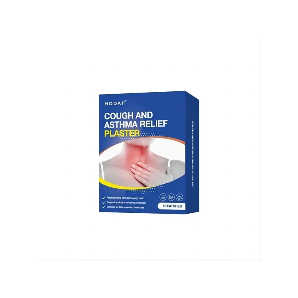 Náplast pro úlevu od astma a kašle Hodaf Cough and Asthma Relief Plaster 10 ks - bílé