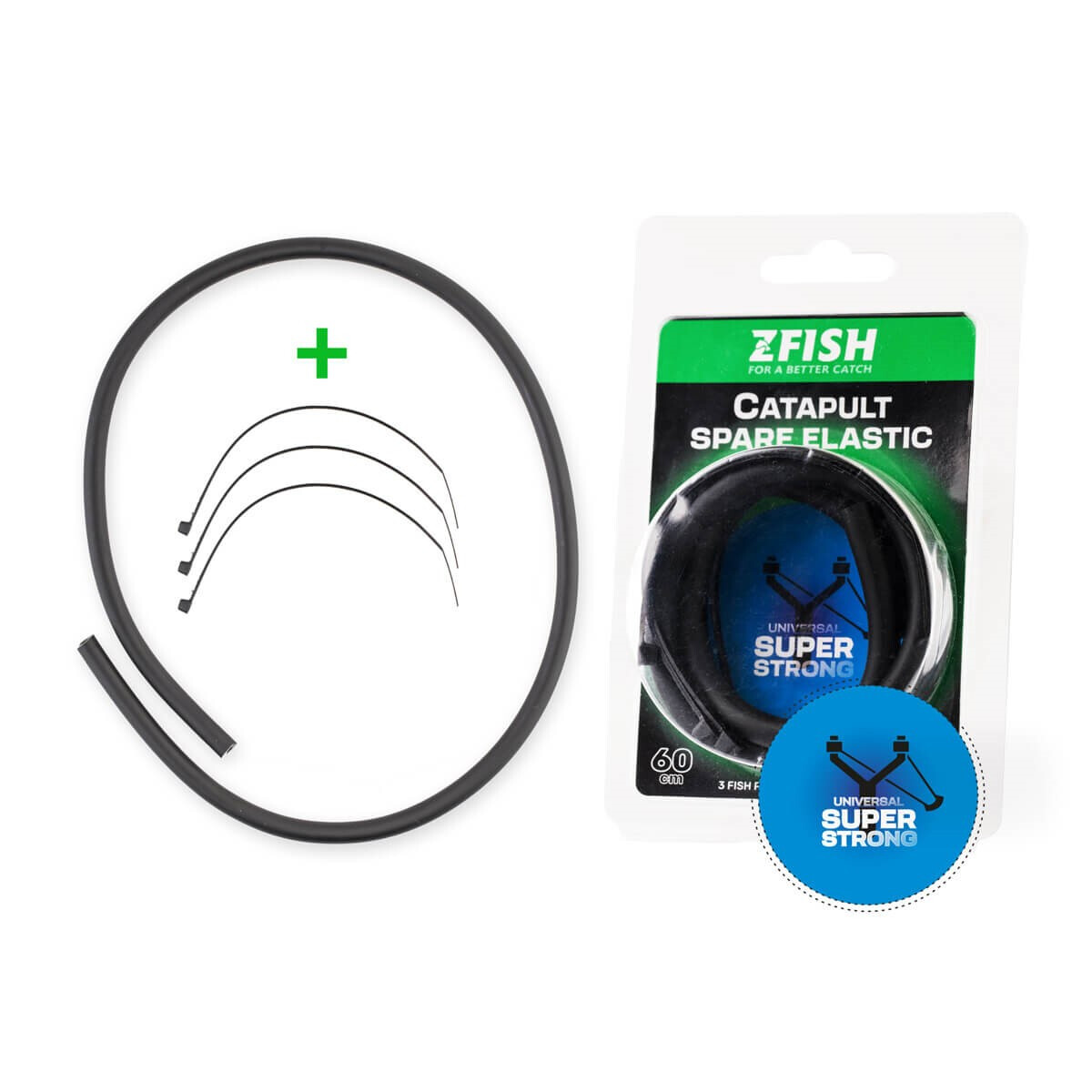 Náhradní guma do praku ZFish 60 cm - šedá