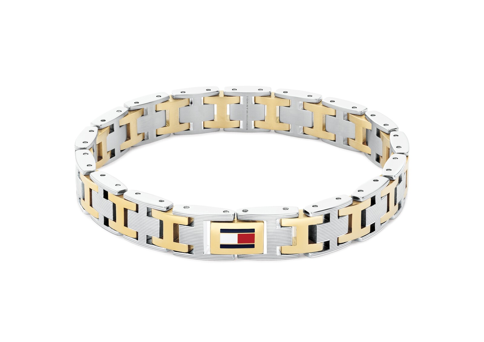 Tommy Hilfiger Ocelový bicolor náramek pro muže H-Link 2790683