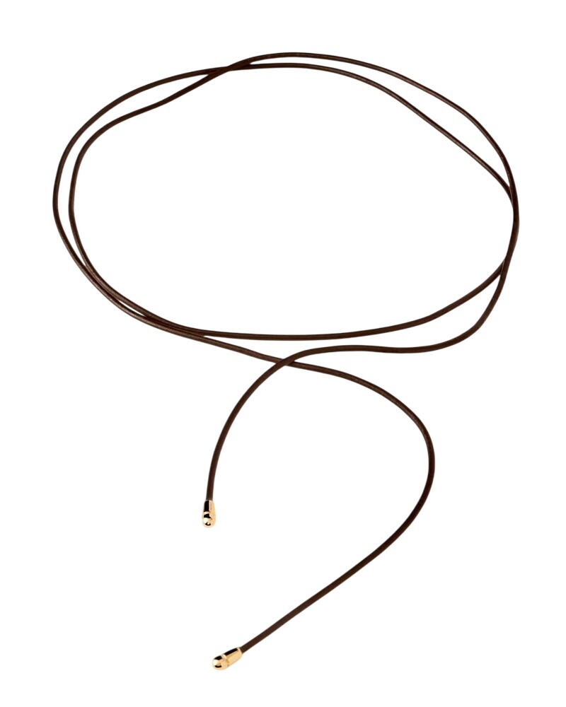 PDPAOLA Dlouhý kožený náhrdelník Moka CO01-B53-U