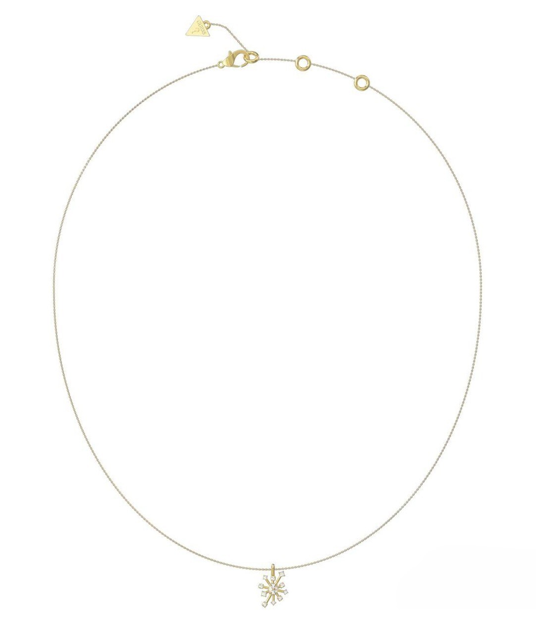 Guess Oslnivý pozlacený náhrdelník Galaxy JUBN05563JWYGT/U