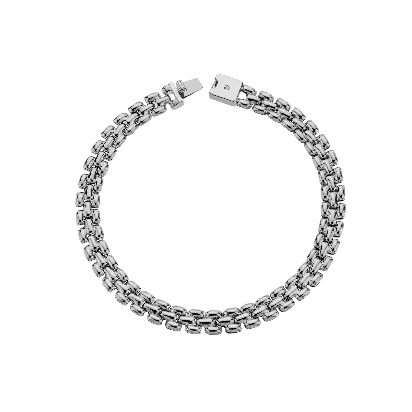 Hot Diamonds Elegantní stříbrný náramek s diamantem Much Loved DL715