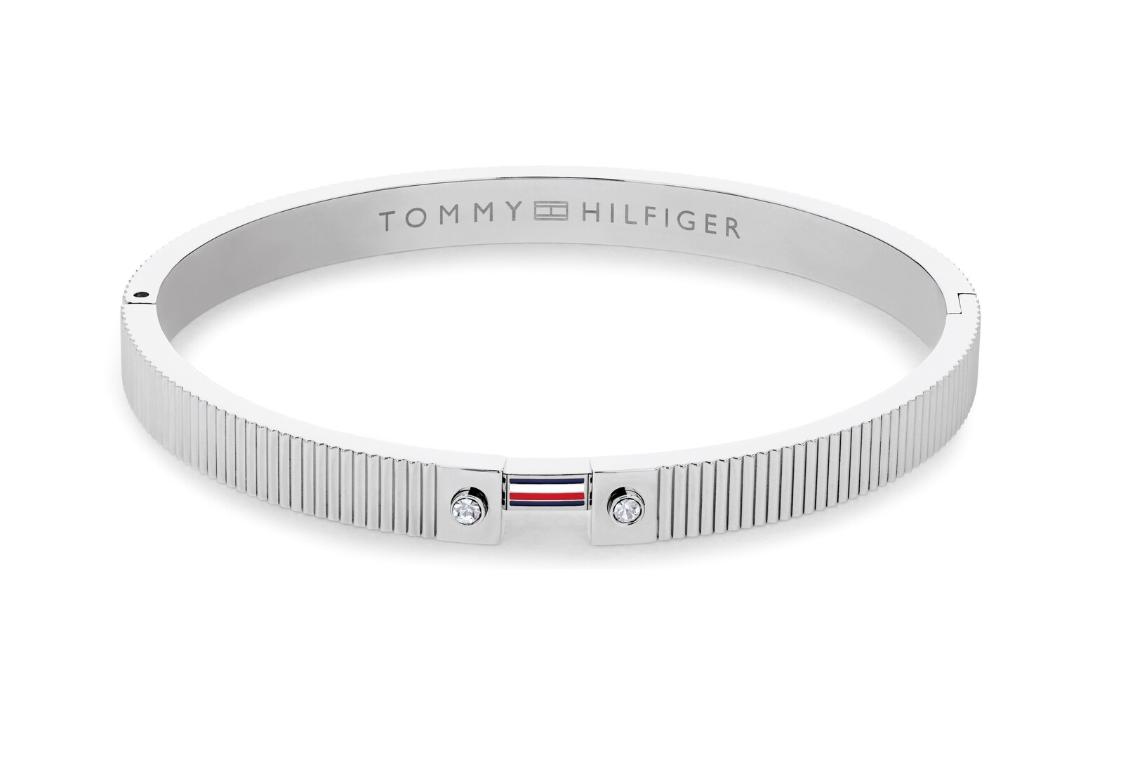 Tommy Hilfiger Fashion pevný náramek s krystaly Stripes 2781047