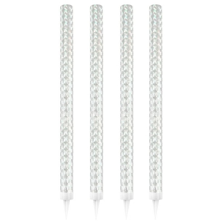 Fontány dortové stříbrné 25cm 4ks