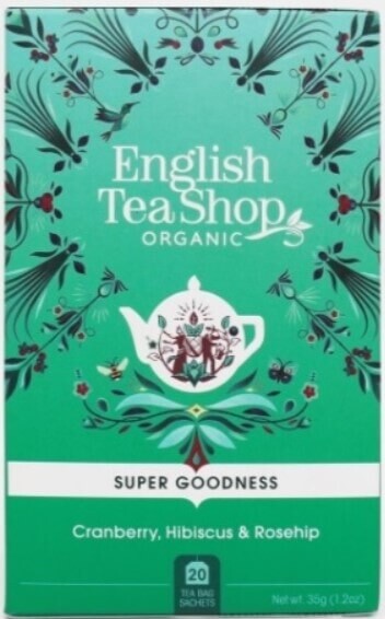 English Tea Shop Brusinka, ibišek a šípek BIO 20 sáčků