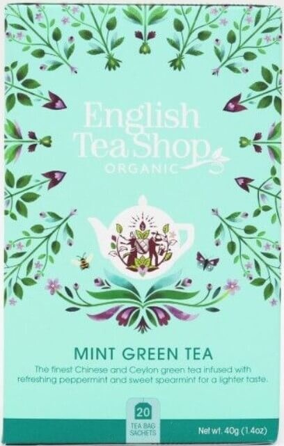 English Tea Shop Zelený čaj s mátou BIO 20 sáčků