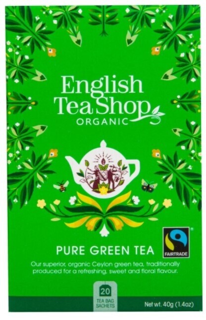 English Tea Shop Čistý zelený čaj BIO 20 sáčků