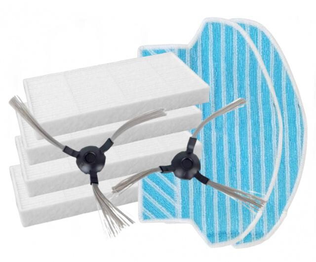 8ks Kartáče, HEPA filtry a mopy pro SENCOR SRV 4000GD, SRV 4000GD EUE3 sada