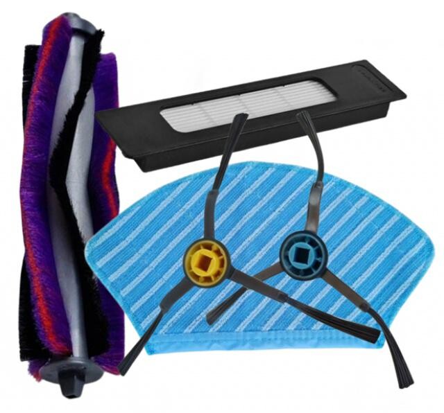 5ks Sada HEPA filtr, mop a kartáče pro MIDEA M7/M7 Pro, S8/S8+, Hisense