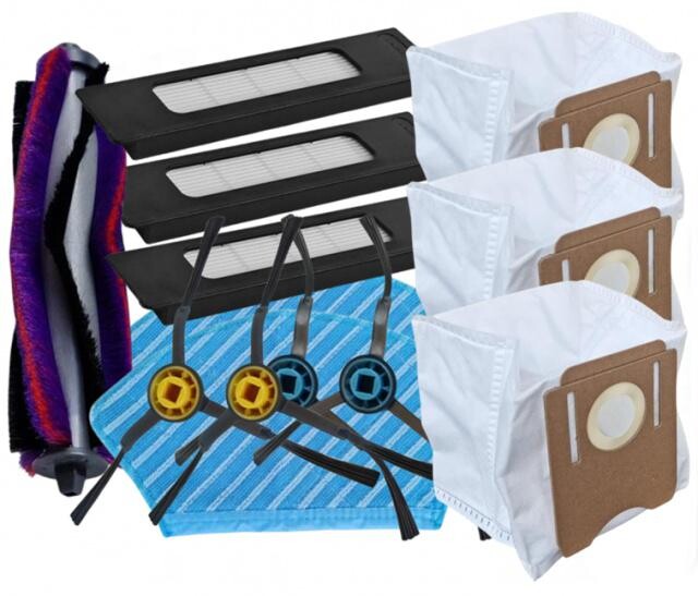 13ks HEPA filtry, kartáče, mopy a sáčky pro MIDEA S8+/S8 Plus sada