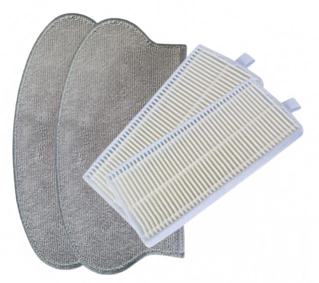 HEPA filtr a mop pro ETA Tiger 4242, Midea M6, Eureka NER600 sada 2+2ks