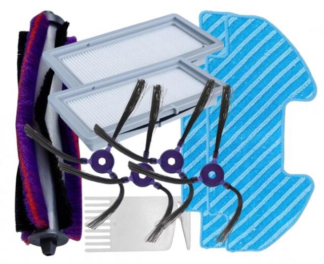 10ks HEPA filtry, kartáče a mop pro SAMSUNG VR05R5050WK, Sencor SRV8550 a Midea i5  sada