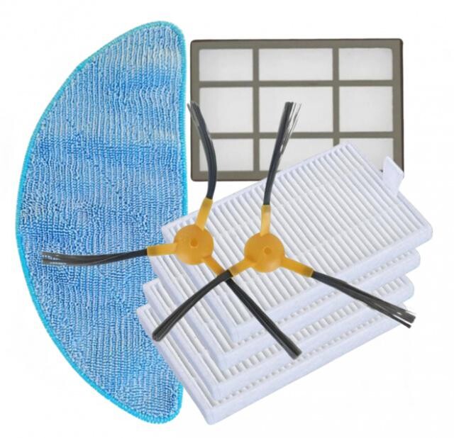 8ks Filtry, kartáče a mop pro ETA Nico 2219, Blaupunkt, Evolveo a další, sada