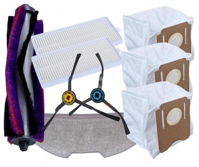 9ks HEPA filtry, mopy, kartáče a sáčky pro ETA Aurum 6241 Pro sada