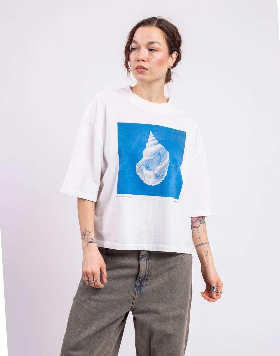 Thinking MU Sea Treasure Lena Tee WHITE XS
