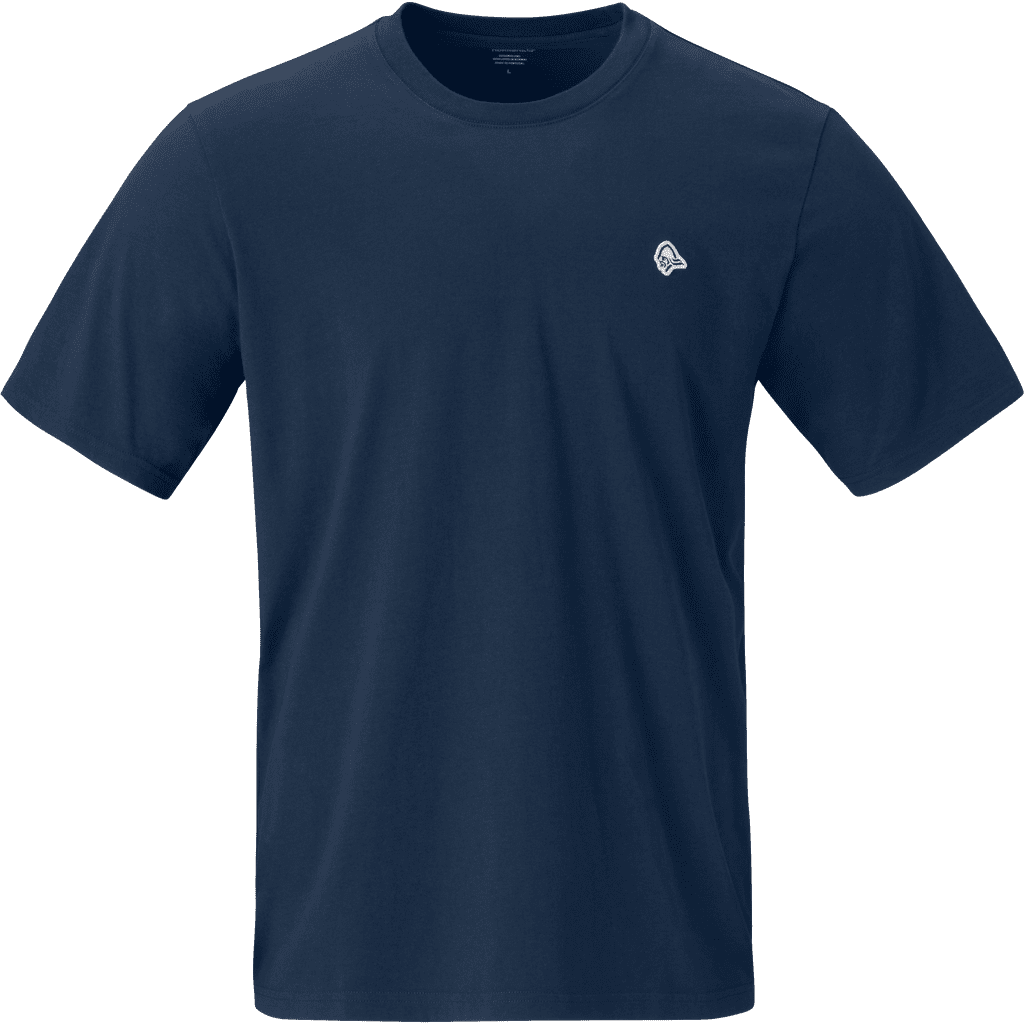 Pánské tričko Norrona /29 cotton viking patch T-shirt Velikost: M / Barva: modrá