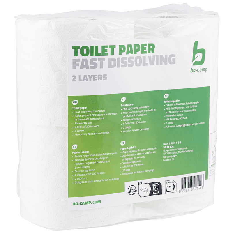 Toaletní papír Bo-Camp Toilet paper 4 rolls Barva: bílá