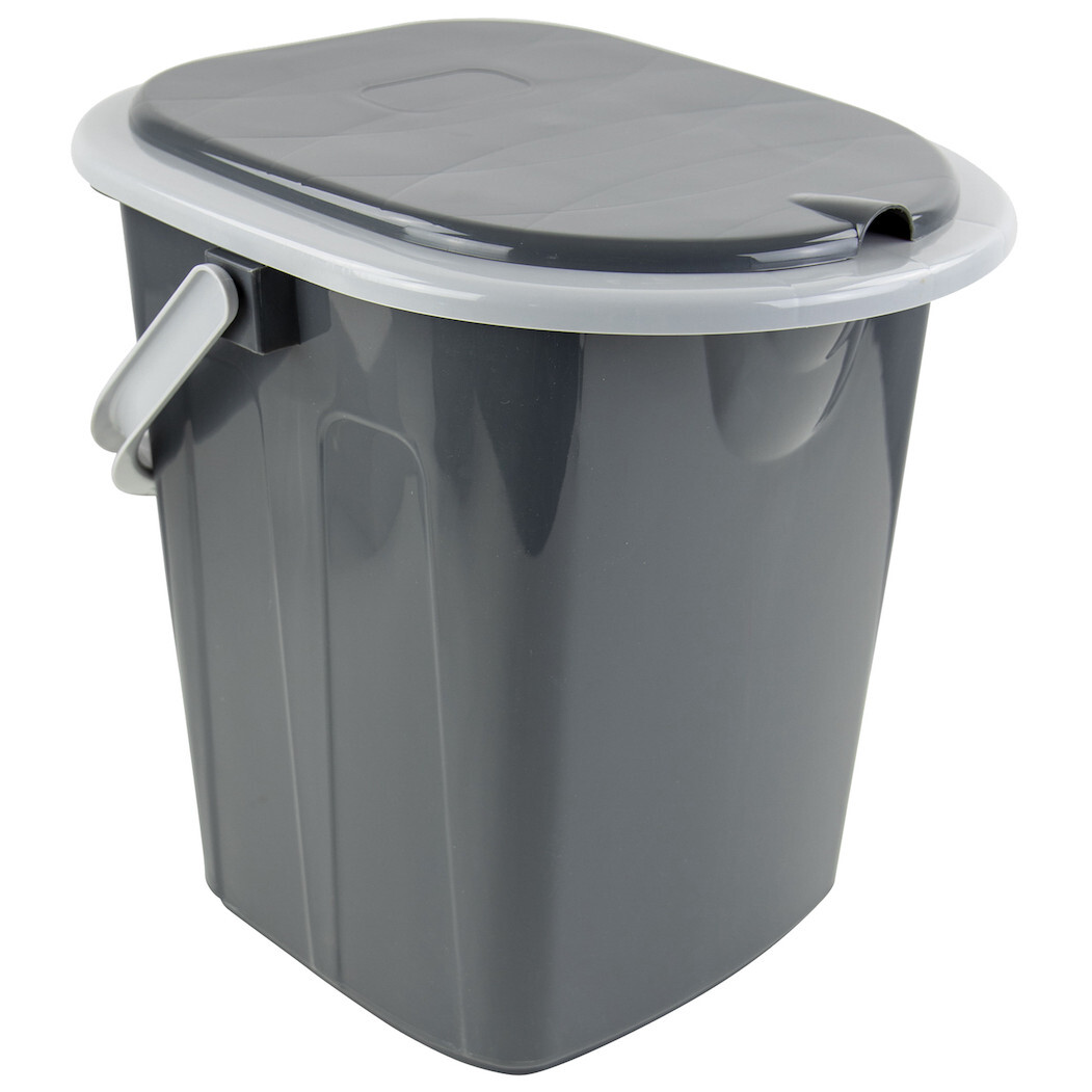 Odpadkový koš Bo-Camp Portable toilet square 1pc Barva: šedá