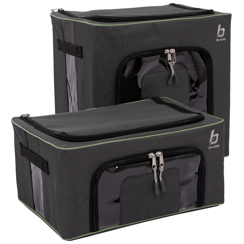 Úložný box Bo-Camp Storage box set foldable M+L Barva: černá