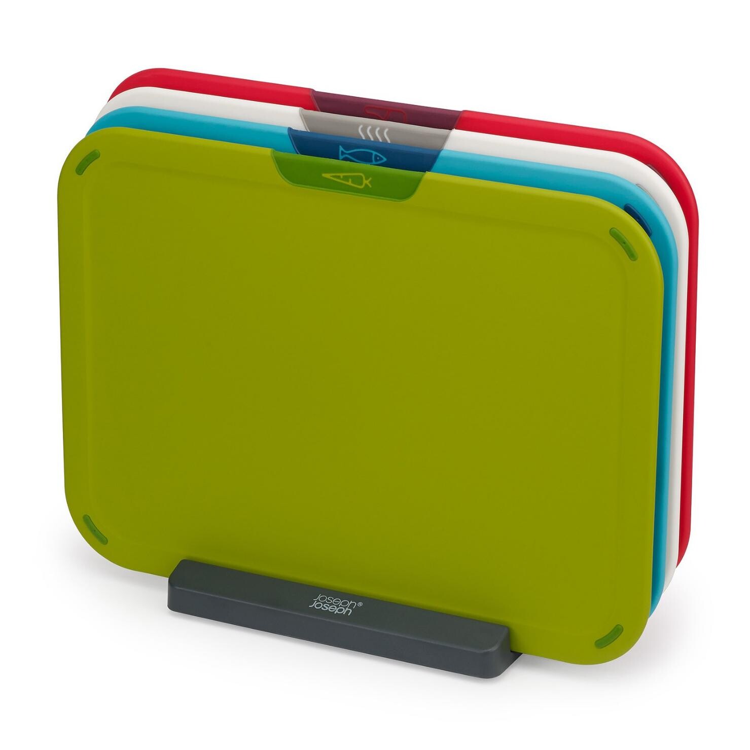 Prkénko na krájení DUO ICON 60220 32 x 26 cm, sada 4 ks, plast, Joseph Joseph