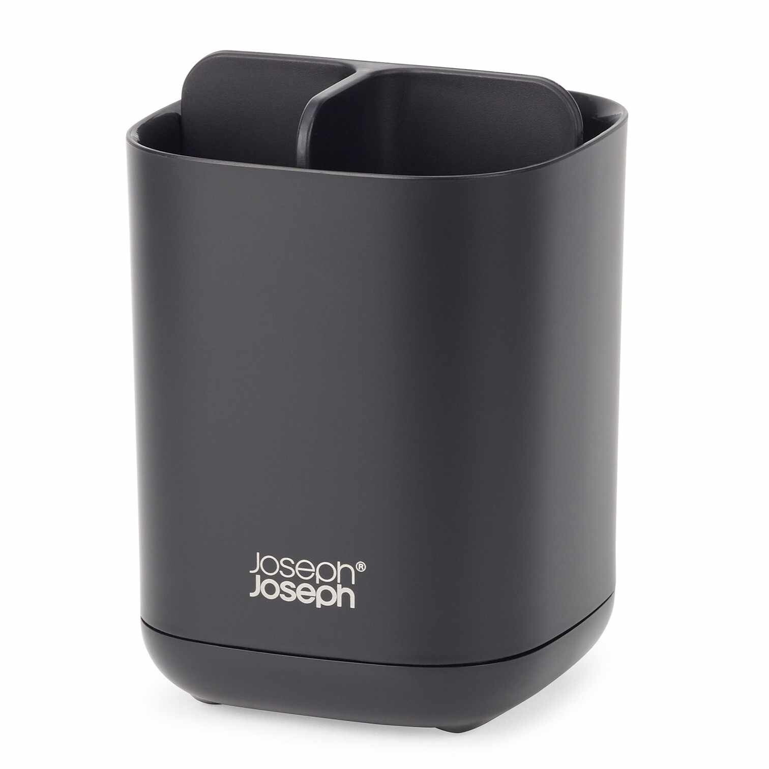 Kelímek na zubní kartáčky EASYSTORE 70598 13 cm, černá, plast, Joseph Joseph