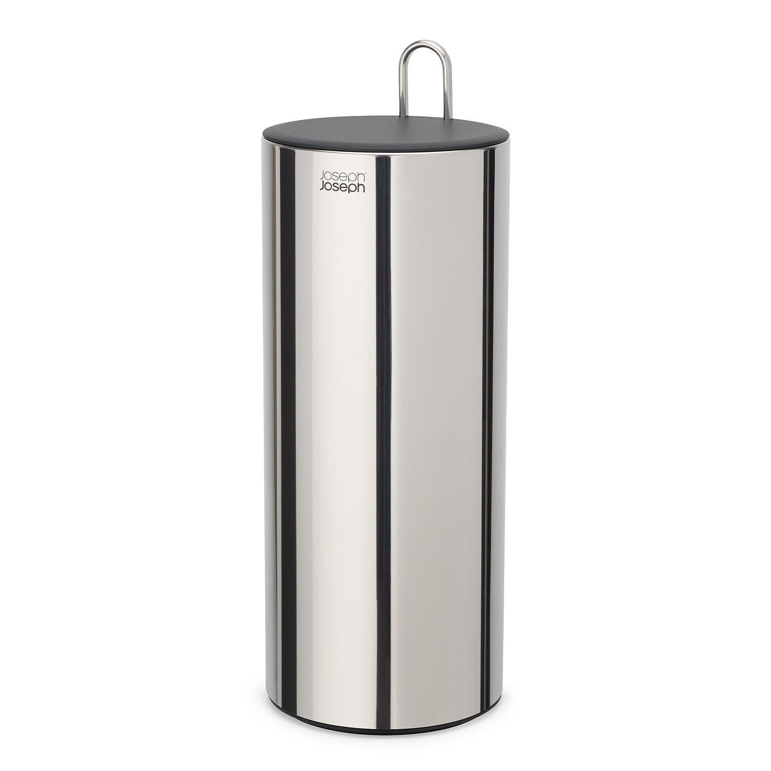 Zásobník na toaletní papír EASYSTORE LUXE 70593 41 cm, stříbrná, nerezová ocel, Joseph Joseph