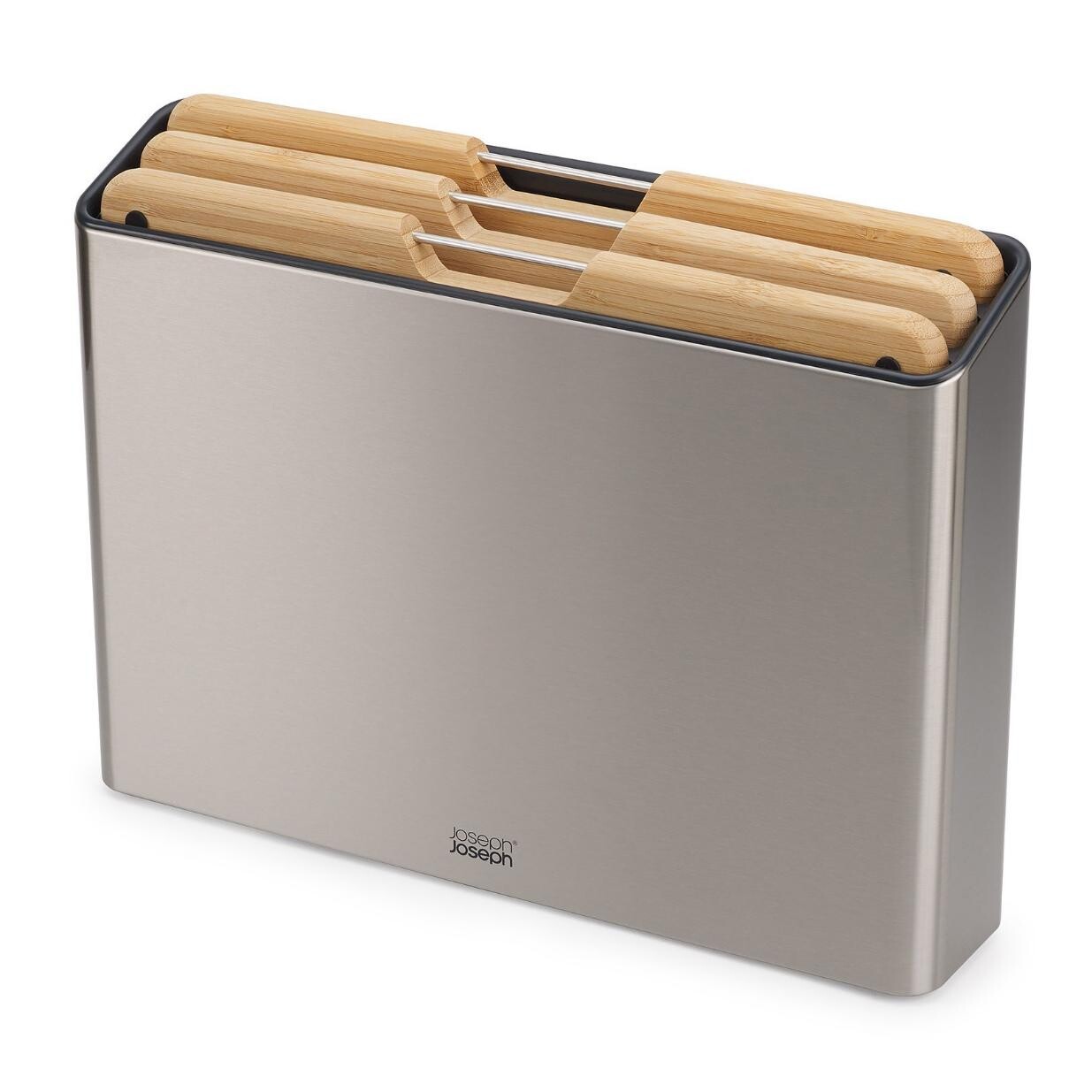 Prkénko na krájení FOLIO 60229 34 x 24 cm, sada 3 ks, bambus / nerezová ocel, Joseph Joseph