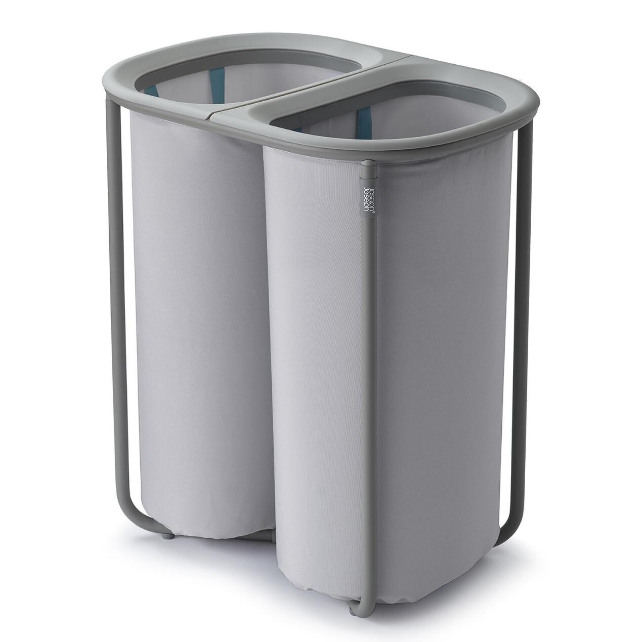 Koš na prádlo DUO 5000003 80 l, šedá, kov, Joseph Joseph