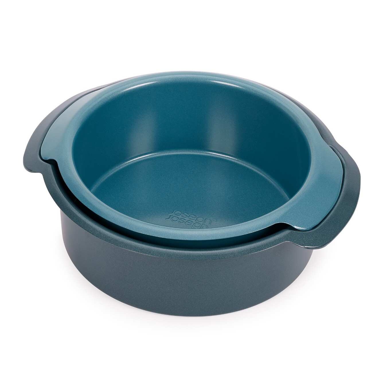 Forma na koláč NEST BAKE 45068, sada 2 ks, modrá, ocel, Joseph Joseph