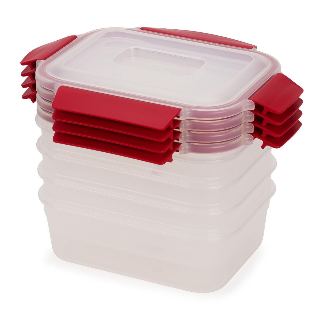 Box na potraviny NEST LOCK 1000011 1,1 l, sada 4 ks, červená, plast, Joseph Joseph