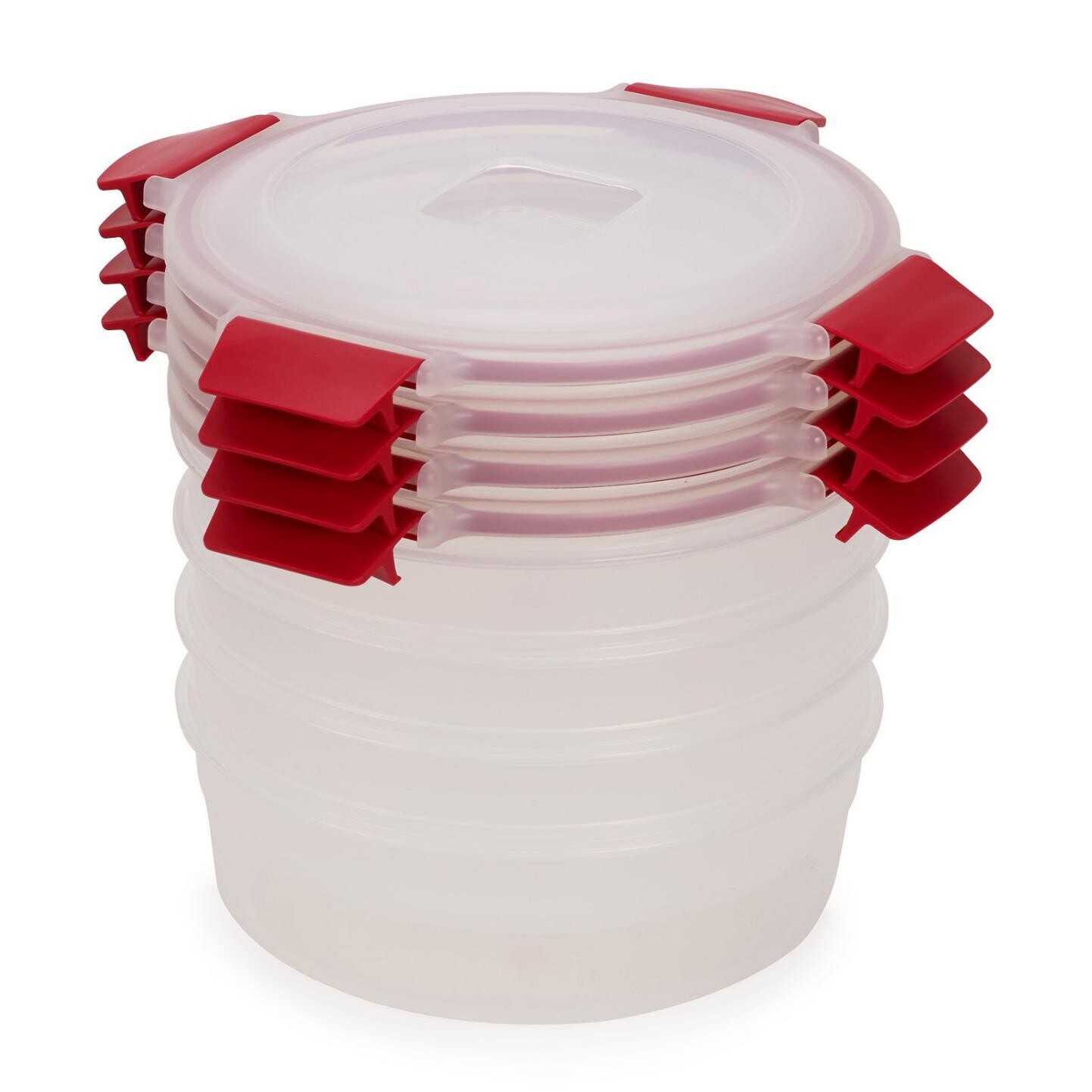 Box na potraviny NEST LOCK 1000012 1 l, sada 4 ks, červená, plast, Joseph Joseph