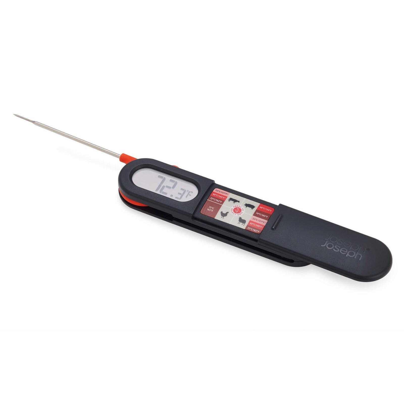 Digitální teploměr na maso THERMAPOINT 1000036 15 cm, šedá, plast, Joseph Joseph