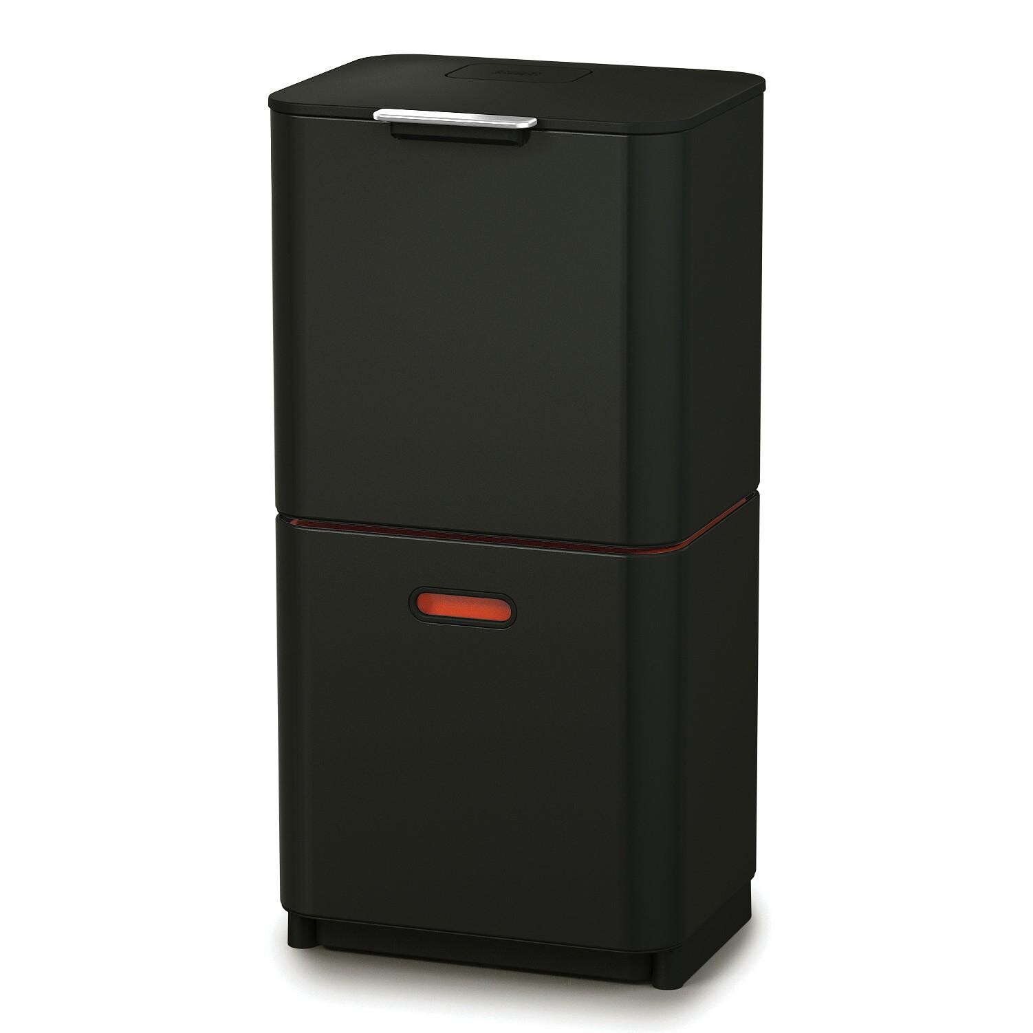 Koš na tříděný odpad TOTEM MAX 60 l, černá, ocel / plast, Joseph Joseph