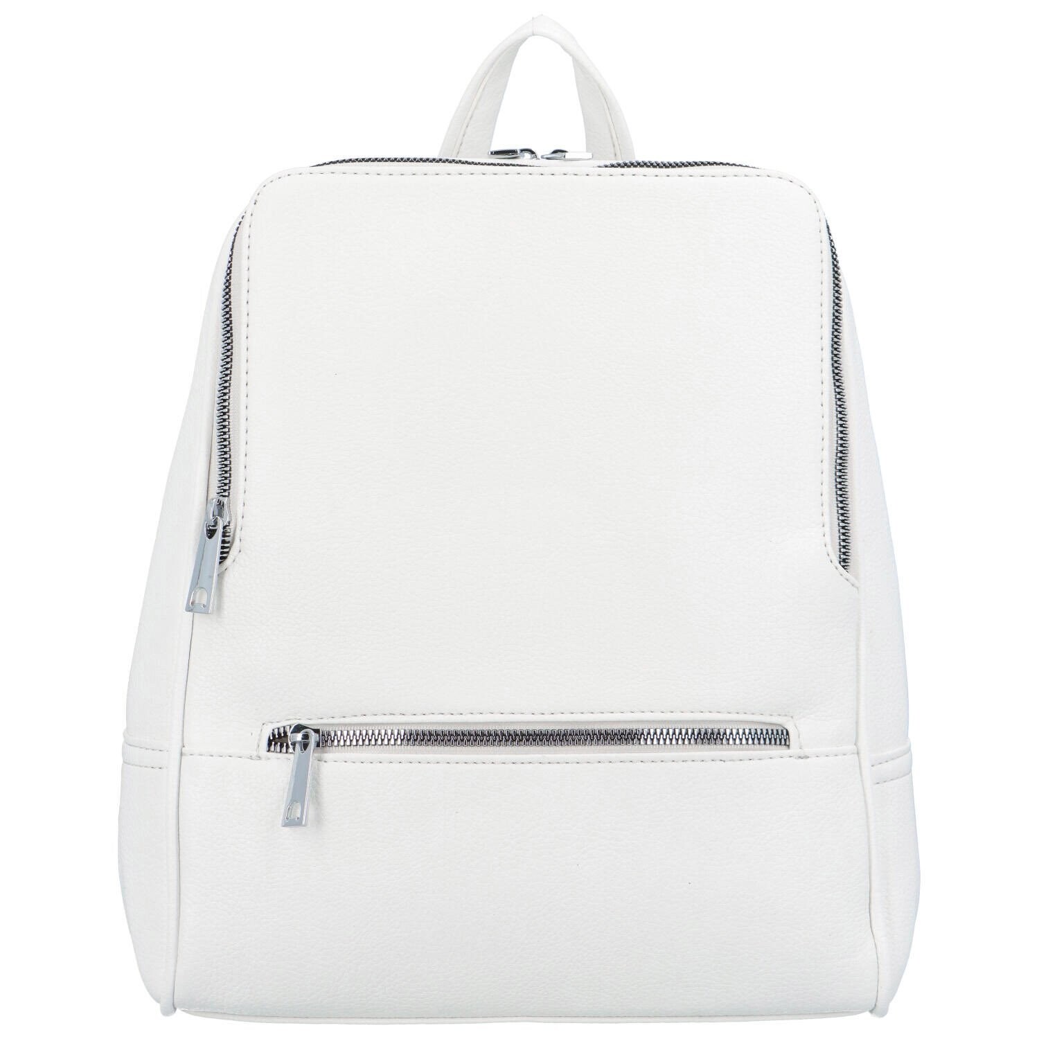 Univerzální dámský koženkový batoh Gia, bílá