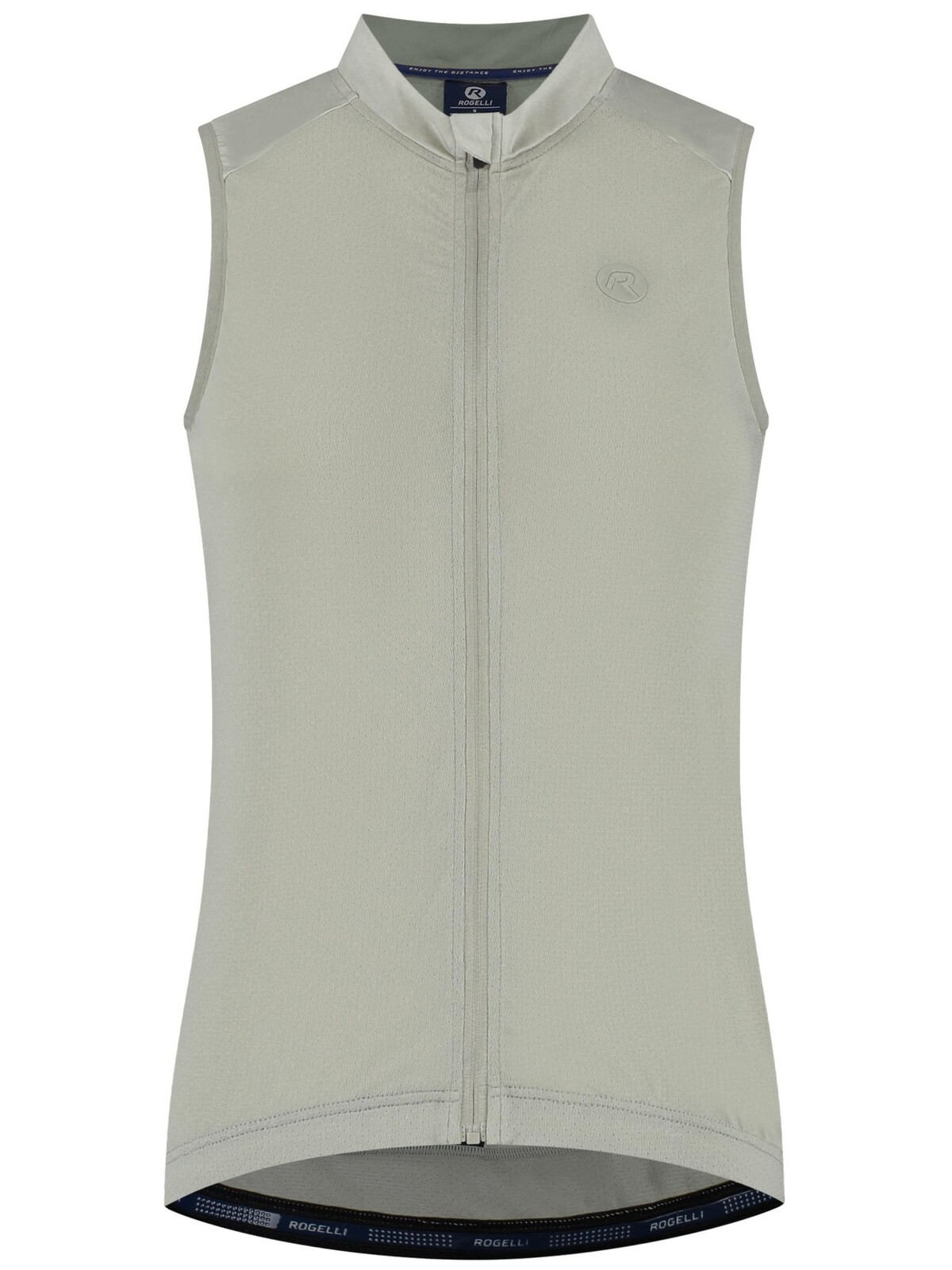 Dámský vzdušný cyklodres ESSENTIAL II bez rukávů, šedobéžový 2XL