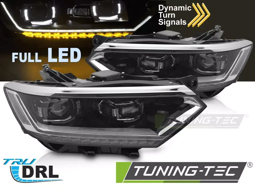SVĚTLOMETY FULL LED SEQ DRL VW PASSAT B8 14-19