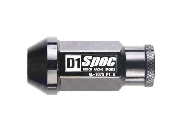 Kolové matice (štefty) D1 Spec závit M12 x 1.25 - šedé