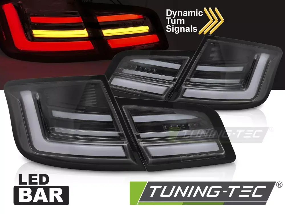 ZADNÍ LED SVĚTLA ČERNÁ SEQ BMW F10 10-13