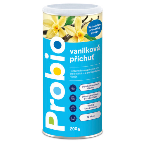 Probio vanilková příchuť se sladidlem přírodního původu 200g