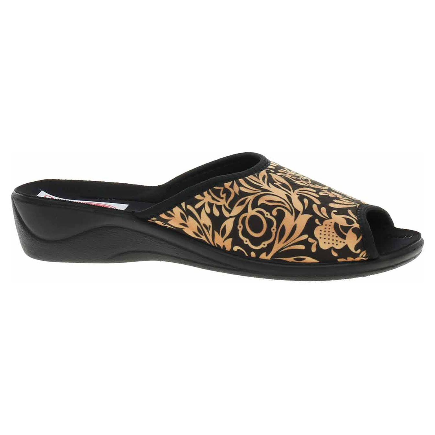 Ecco Dámské domácí pantofle Rogallo 29521 žlutá-černá 23500788