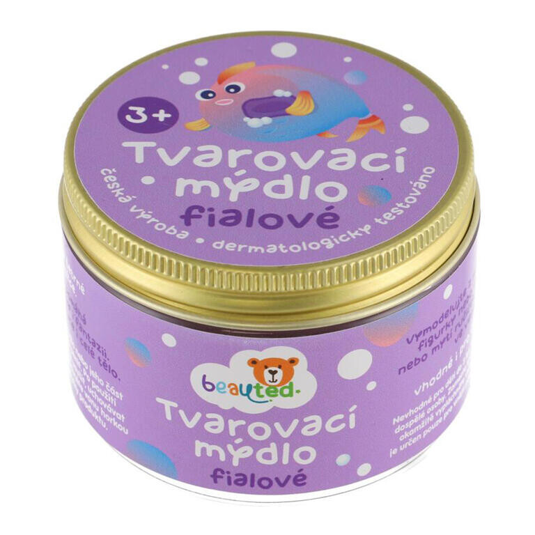 Tvarovací mýdlo fialové v uzavíratelné dóze