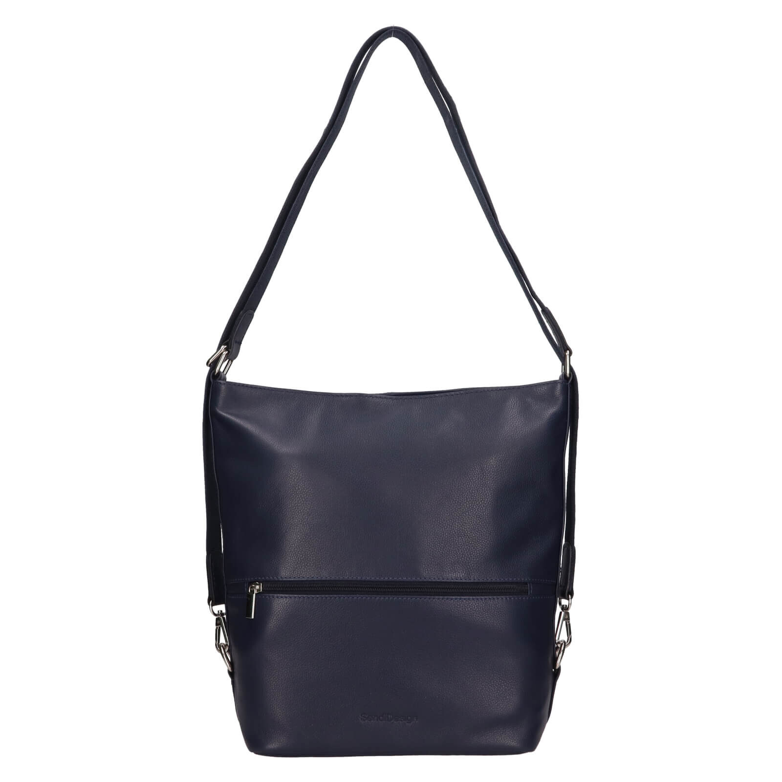 Dámská kožená kabelka/batoh SendiDesign Milagros – tmavě modrá