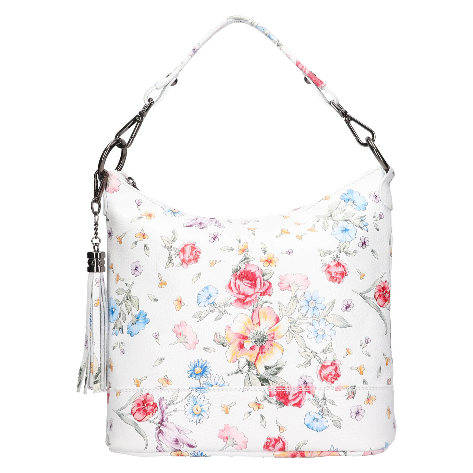 Dámská kožená kabelka Italia Solla - květovaná