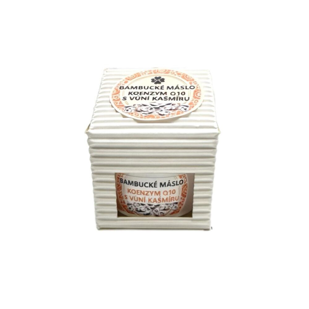 RaE Bambucké tělové máslo s koenzynem Q10 s vůní kašmíru 30 ml